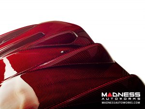 Alfa Romeo Giulia Rear Diffuser - Carbon Fiber - Quadrifoglio Model - Light Red Candy Alfa Romeo Giulia Rear Diffuser - Carbon Fiber - Quadrifoglio Model - Light Red Candy